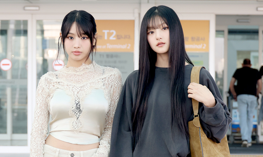 키스오브라이프 나띠·하늘, 눈부신 미모 뽐내며 출국 ‘시크美’ 폭발