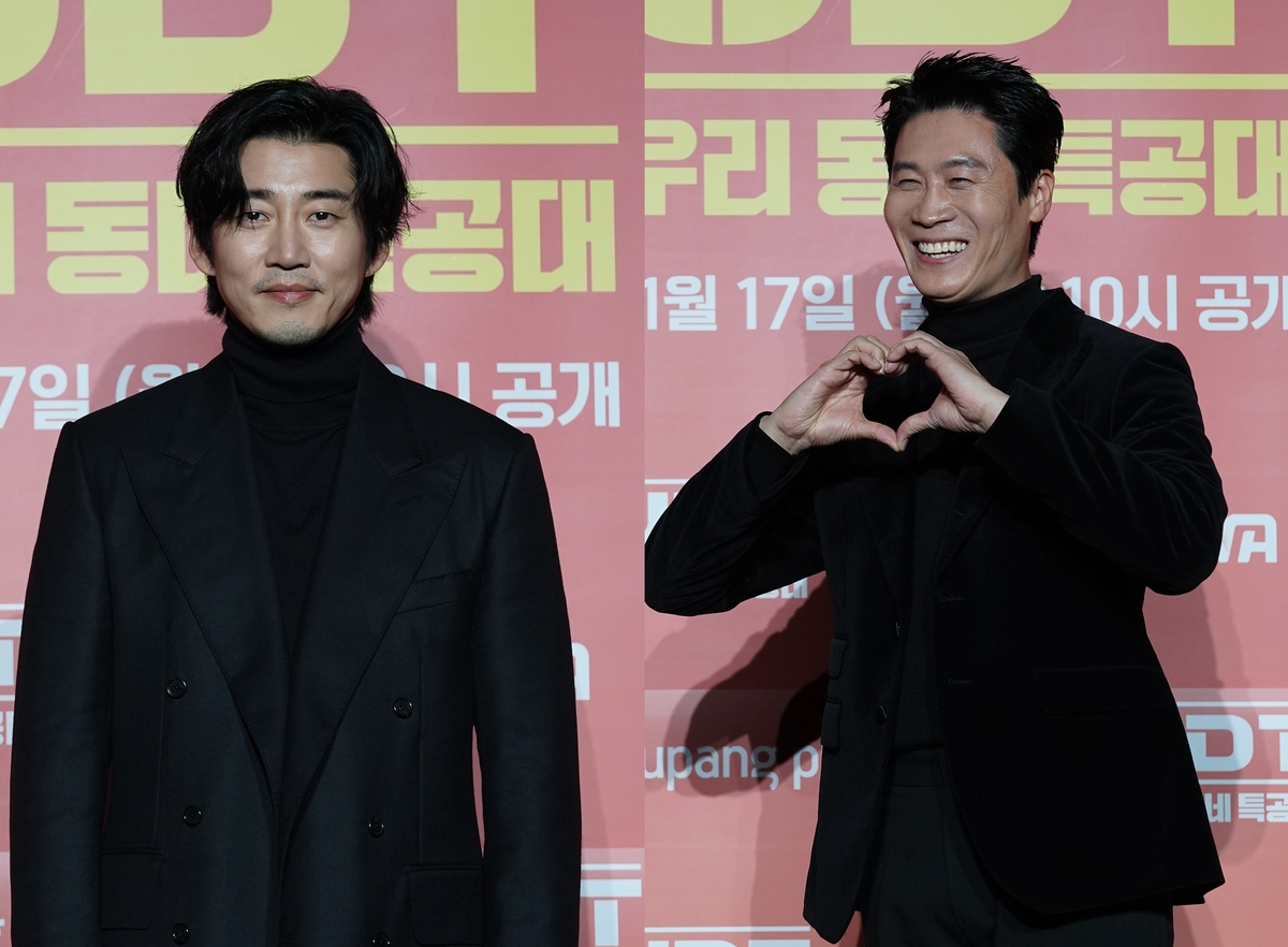 [BS현장] ‘UDT’ 윤계상X진선규, 살벌 아닌 코믹 케미 “소떡소떡 같아…연기인지 헷갈려”